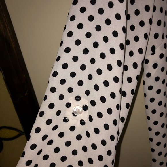 Inc International Concepts polka dot blouse - Picture 3 of 6